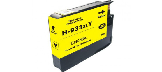 Cartouche à jet d'encre HP 933XL (CN056AN) haute capacité compatible jaune